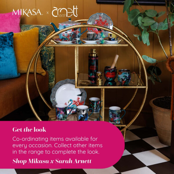 Mikasa x Sarah Arnett Porcelain 300ml Straight Sided Mug Monkey