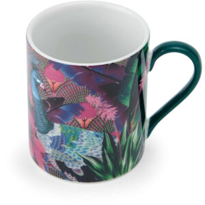 Mikasa x Sarah Arnett Porcelain 300ml Straight Sided Mug Peacock