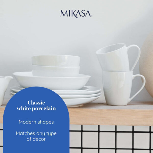 Mikasa Chalk 4pc Porcelain Mug Set 380ml