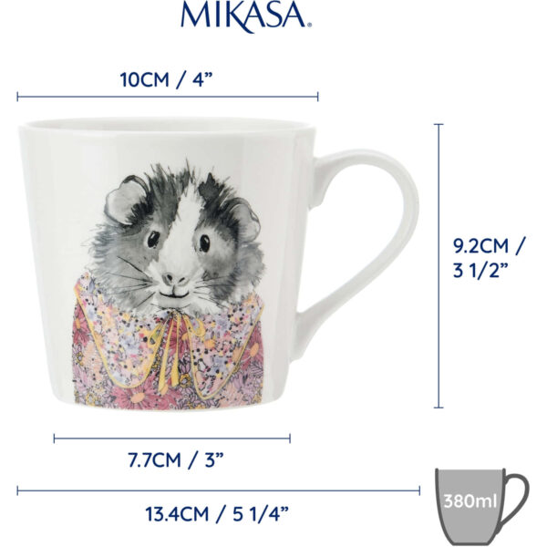 Mikasa x Tipperleyhill 380ml Fine China Mug Guinea Pig