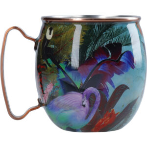 Mikasa x Sarah Arnett Double Walled Moscow Mule Mug 450ml Flamingo