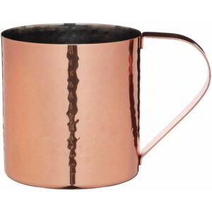 BarCraft Hammered Copper Finish Moscow Mule Mug 550ml