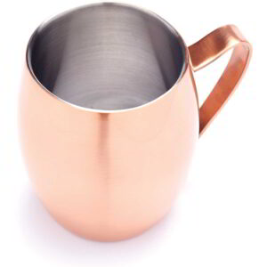 BarCraft Copper Finish Double Walled Moscow Mule Mug 370ml