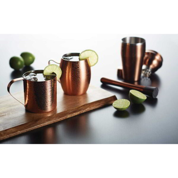 BarCraft Copper Finish Double Walled Moscow Mule Mug 370ml