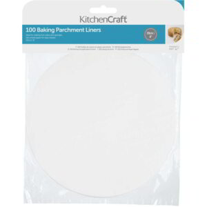 KitchenCraft Non-Stick Round Baking Tin Liner Sheet 20cm