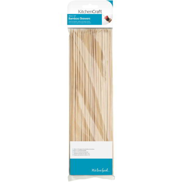 KitchenCraft Bamboo Skewers 30cm Pack of One Hundred