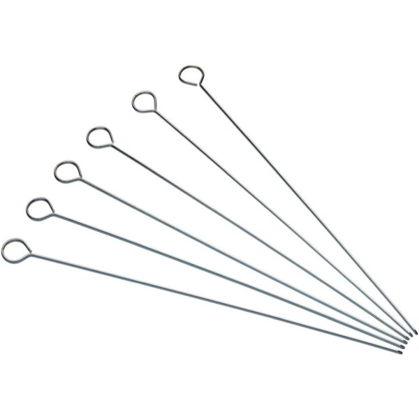KitchenCraft Flat Sided Skewers 30cm Pack of Six