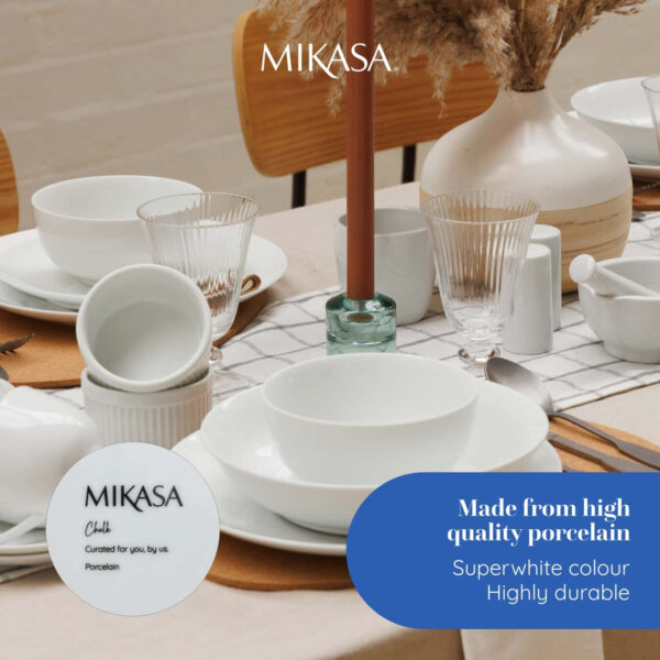 Mikasa Chalk 4pc Porcelain Ramekin Set 10cm