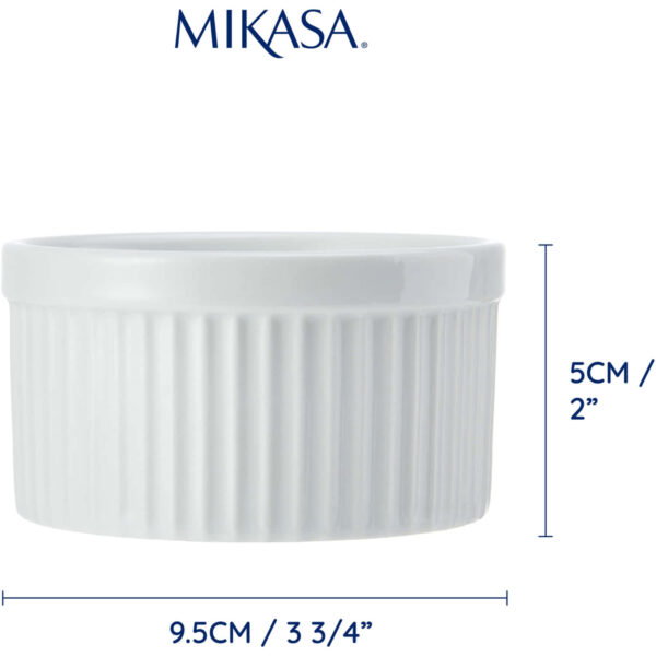 Küpsetusvorm portselan 10cm 4tk 'chalk' Mikasa