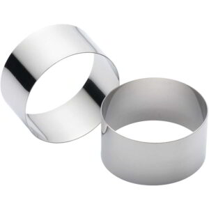 KitchenCraft Stainless Steel Cooking/Rosti Rings 7cm