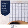 Laudlina puuvill/lina 230x33cm 'mix check' Mikasa