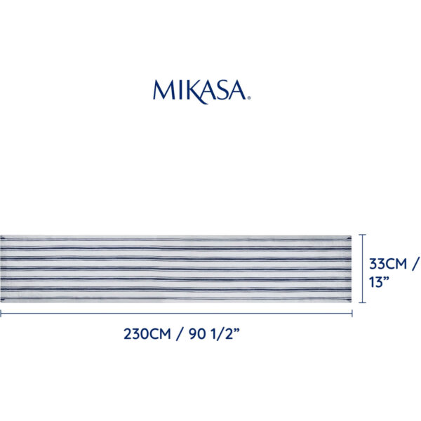 Laudlina puuvill/lina 230x33cm 'mix stripe' Mikasa
