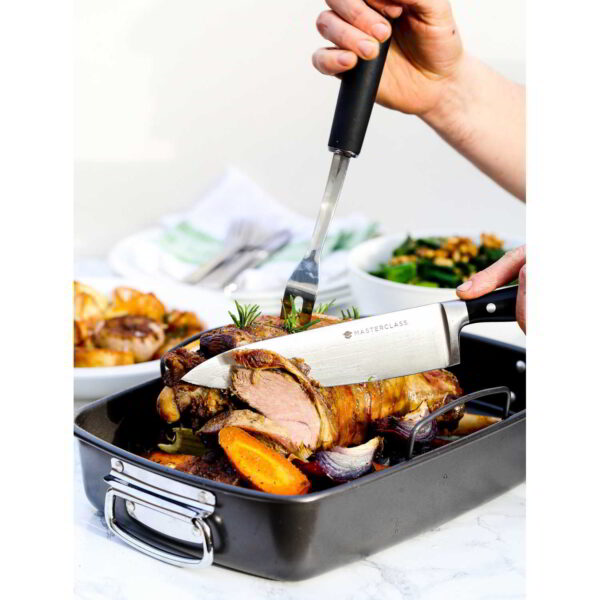 MasterClass Soft-Grip Stainless Steel Carving Fork