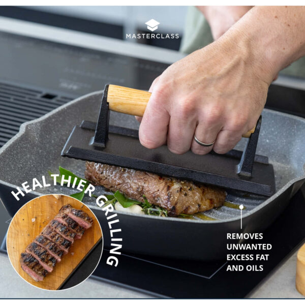 MasterClass Barbecue Cast Iron Grill Press