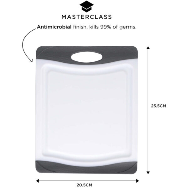 Lõikelaud plastik 25.5x20cm 'antimicrobial non-slip' MasterClass