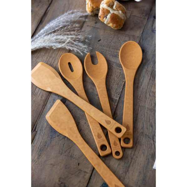 Natural Elements Eco-Friendly Wood Fibre Slotted Spoon