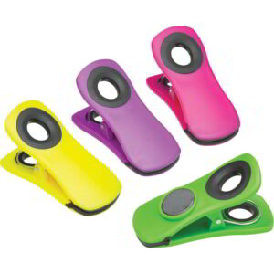 Magnetid värvilised 4tk clips KitchenCraft