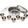 KitchenCraft World of Flavours Stainless Steel Masala Dabba 17cm