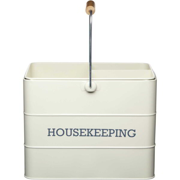 KitchenCraft Living Nostalgia Housekeeping Box 33x21x26cm Antique Cream