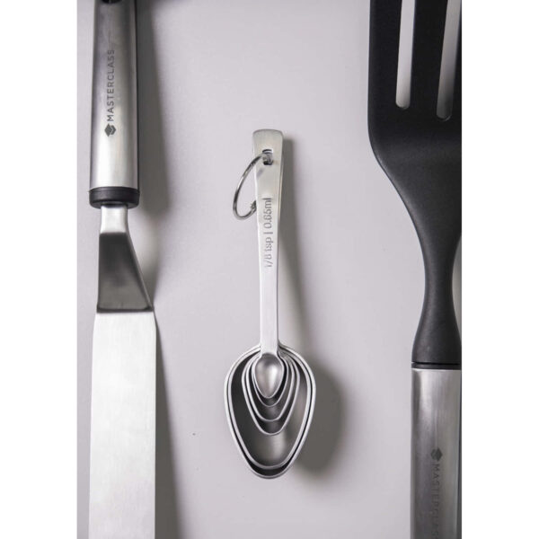 MasterClass Stainless Steel Measuring Spoon Set 6 Pieces