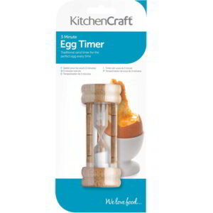 KitchenCraft Traditional Three Minute Sand Egg Timer