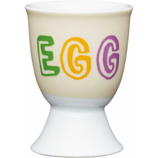 KitchenCraft Porcelain Egg Cup Childrens Dippy Egg Design