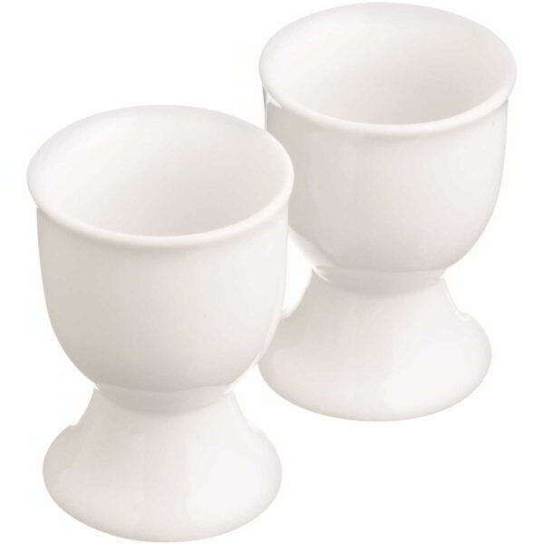 KitchenCraft White Porcelain Egg Cups Set of Two