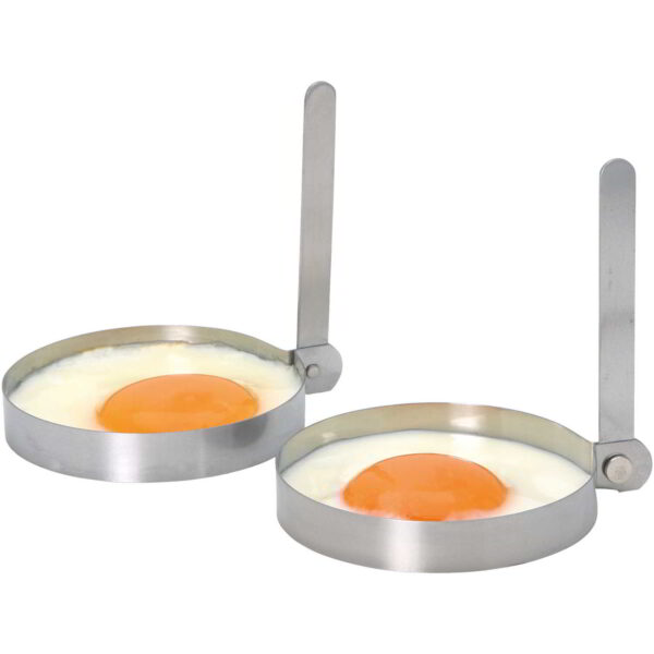 KitchenCraft Stainless Steel Round Egg Rings Set of Two