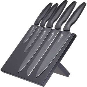 MasterClass Agudo Five Piece Knife Set With Magnetic Wooden Stirage Block
