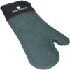 MasterClass Seamless Silicone Single Oven Glove with Cotton Sleeve Hunter Green