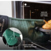 MasterClass Seamless Silicone Single Oven Glove with Cotton Sleeve Hunter Green