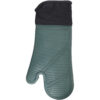 MasterClass Seamless Silicone Single Oven Glove with Cotton Sleeve Hunter Green