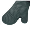 MasterClass Seamless Silicone Single Oven Glove with Cotton Sleeve Hunter Green