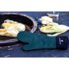 MasterClass Seamless Silicone Single Oven Glove with Cotton Sleeve Hunter Green