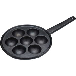 KitchenCraft Cast Iron Danish Pancake and Kuzhi Pan 20.5cm