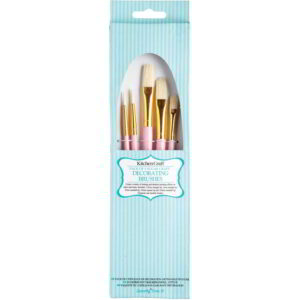 KitchenCraft Sweetly Does It Cake Decorating Brushes Pack of Five
