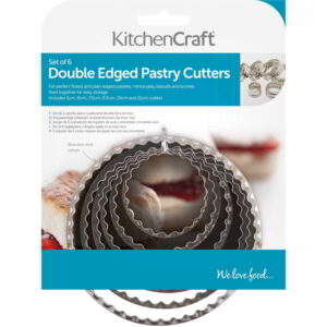 KitchenCraft Double Edged Stainless Steel Biscuit / Pastry Cutters