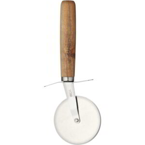 KitchenCraft World of Flavours Italian Wood Handled Pizza Cutter 6.5cm