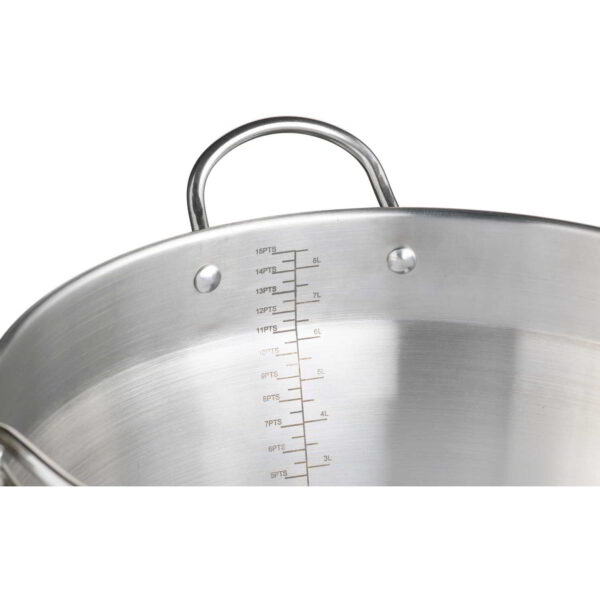 Home Made Stainless Steel 9 Litres Maslin Pan with Handle