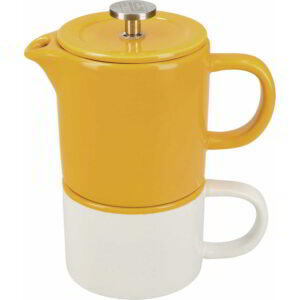 Presskann keraamika tassiga 400ml 'mustard' La Cafetiere
