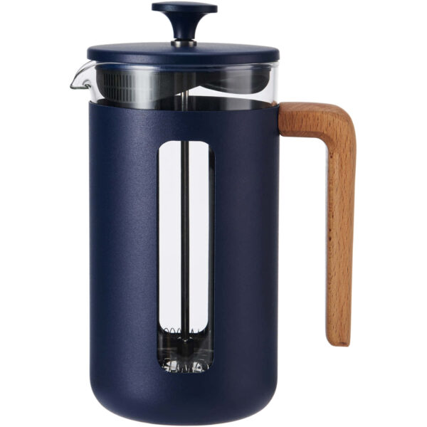 La Cafetière Pisa Stainless Steel Cafetière Eight Cup Navy