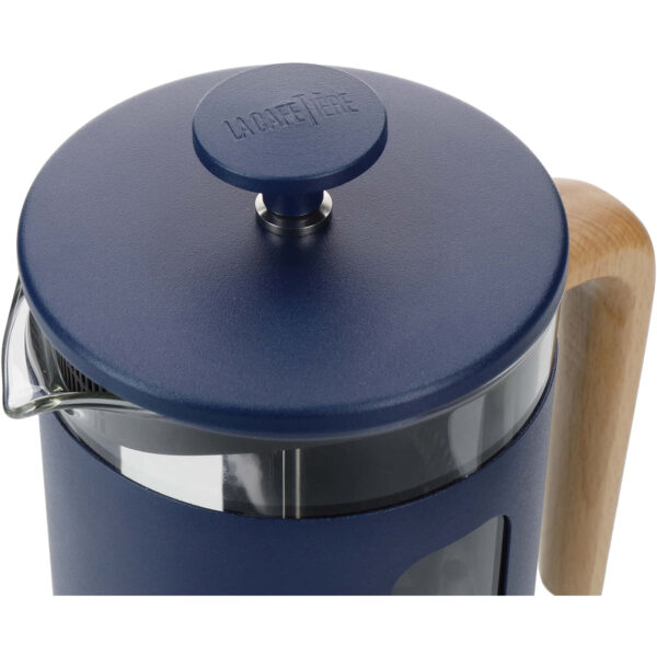 La Cafetière Pisa Stainless Steel Cafetière Eight Cup Navy