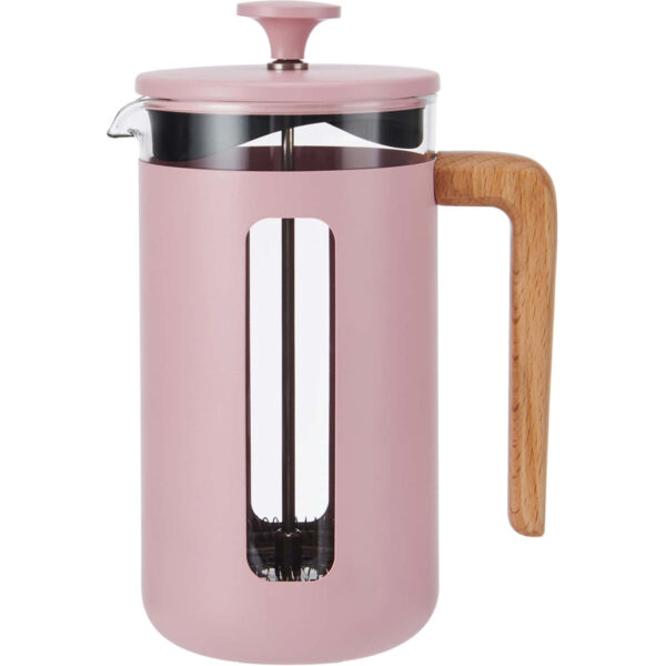 La Cafetière Pisa Stainless Steel Cafetière Eight Cup Pink