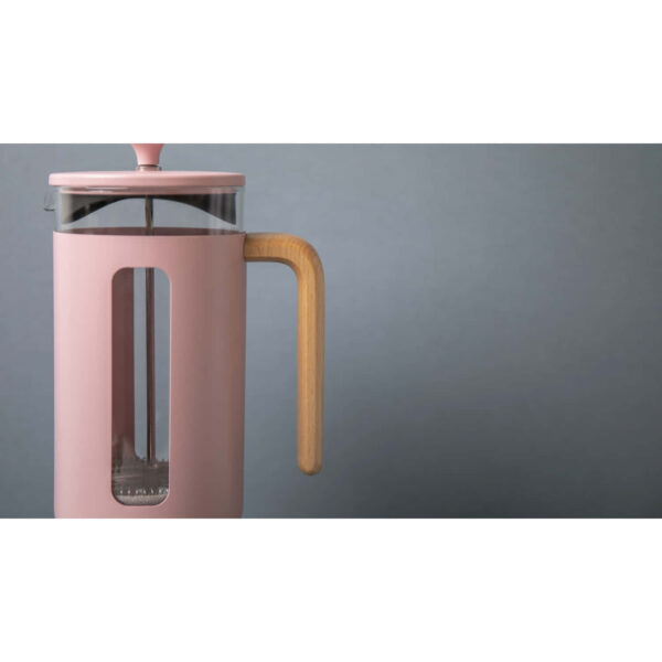 La Cafetière Pisa Stainless Steel Cafetière Eight Cup Pink