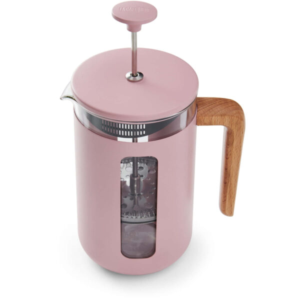 La Cafetière Pisa Stainless Steel Cafetière Eight Cup Pink