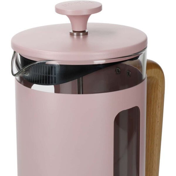 La Cafetière Pisa Stainless Steel Cafetière Eight Cup Pink