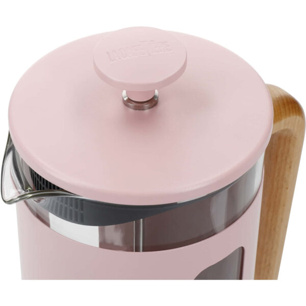 La Cafetière Pisa Stainless Steel Cafetière Eight Cup Pink