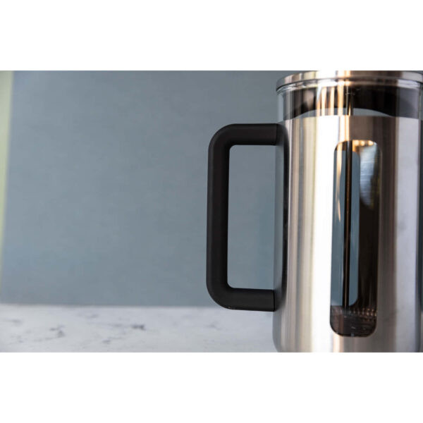 La Cafetière Pisa Brushed Stainless Steel Cafetière Eight Cup Silver