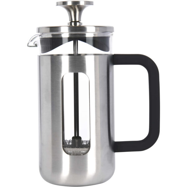 La Cafetière Pisa Brushed Stainless Steel Cafetière Three Cup Silver