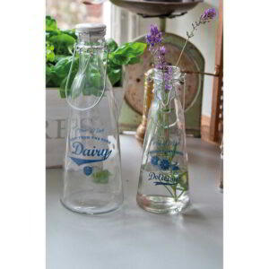 Home Made 1 Litre Traditional Glass Bottle / Vase